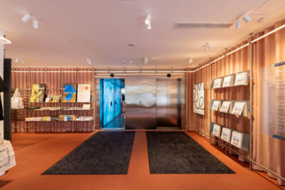 Two elevators side by side.