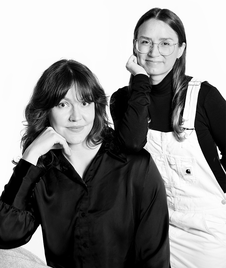 Melanie Orenius och Laura Porola i bild.