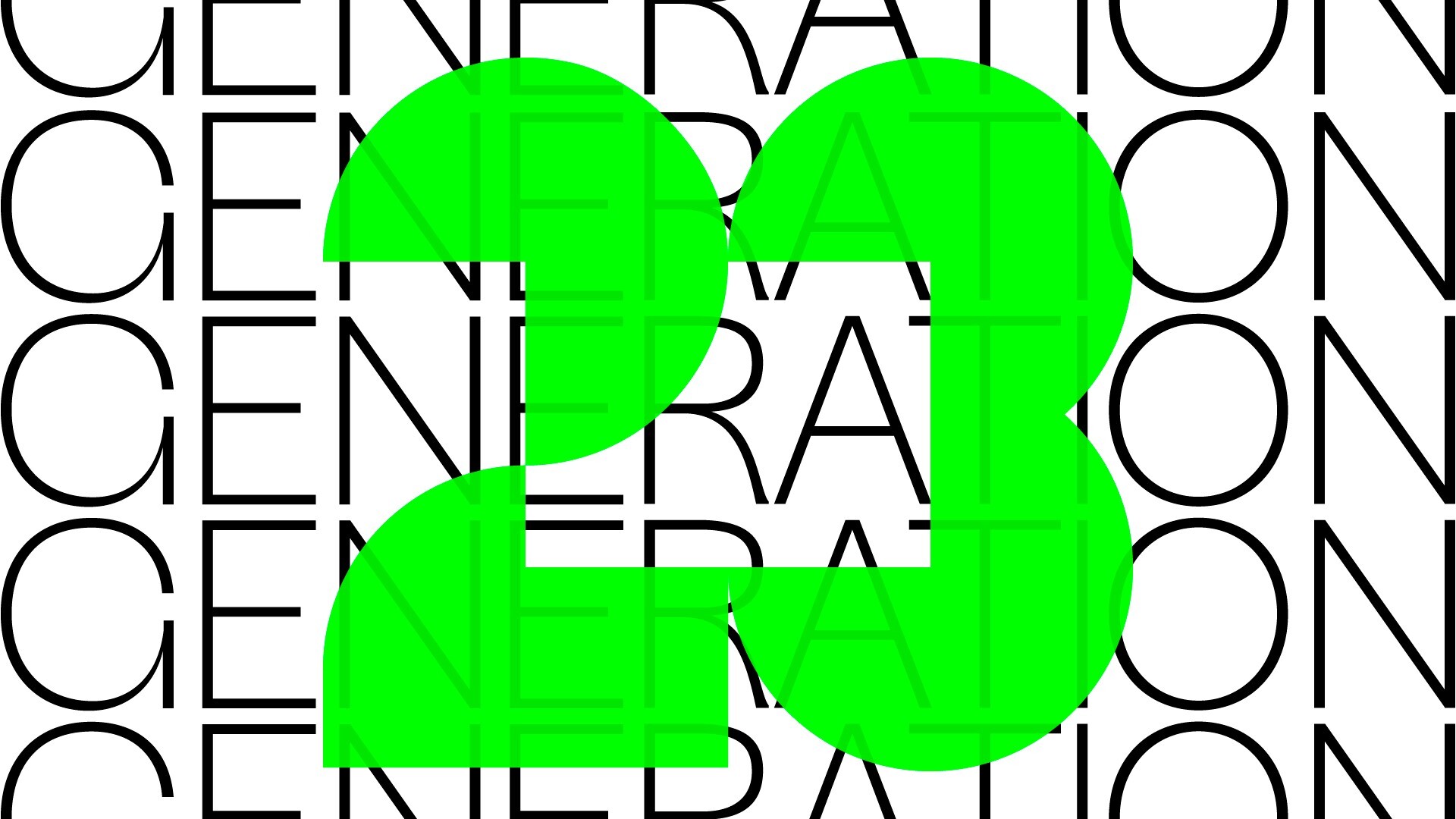 Generation näyttelyn juliste.