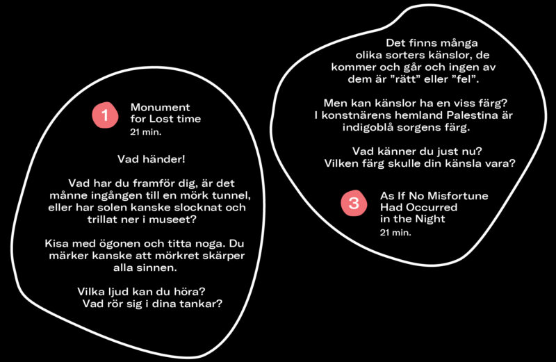 Närmare förklaring av utvalda konstverk.