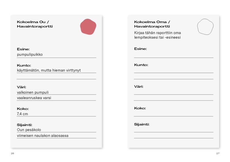 Oun raportti-lomakkeet.