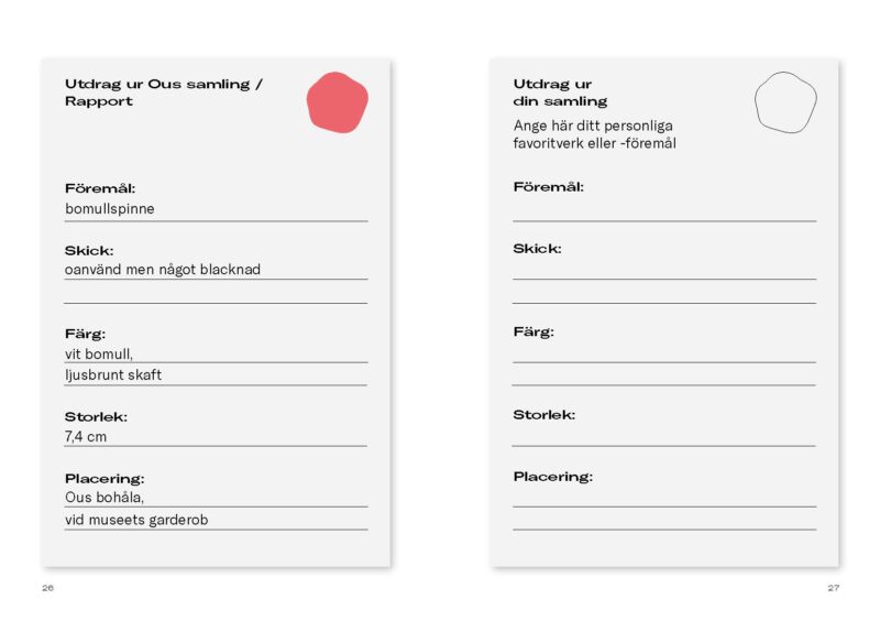 Ous fältrapportkort.