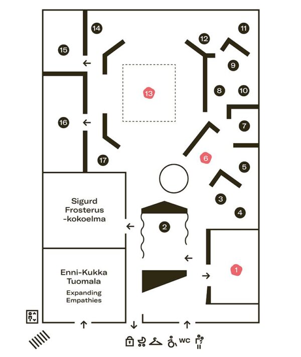 Map of the exhibition.