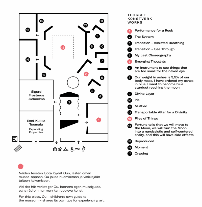 Map of the exhibition.
