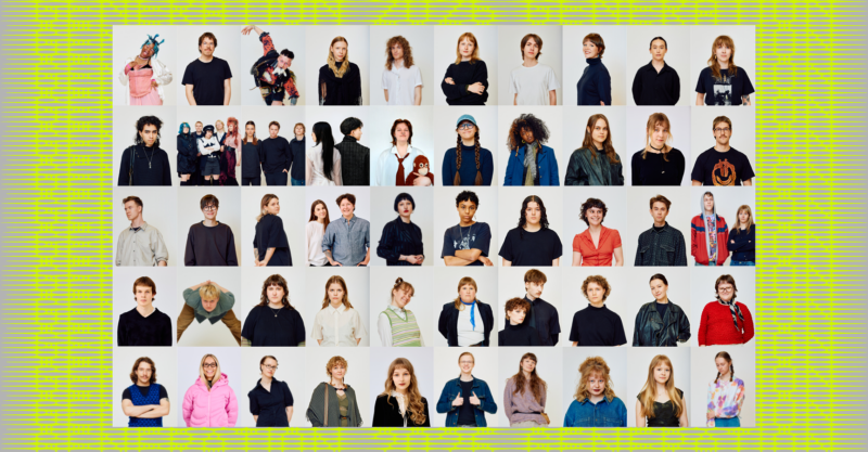 Generation 2026 -näyttelyn taiteilijoiden kasvokuvat