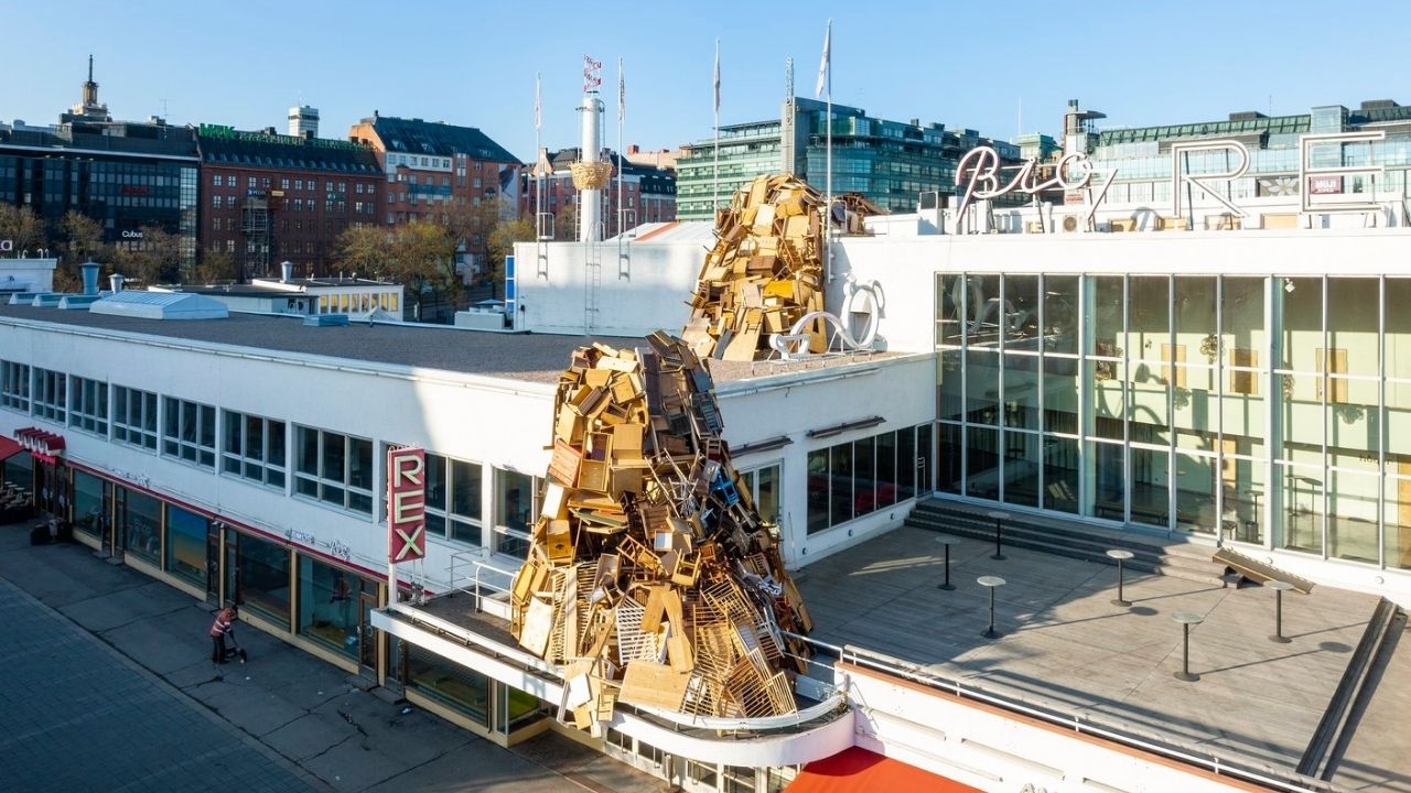 Tadashi Kawamata the nest amos rex helsinki 1280x720