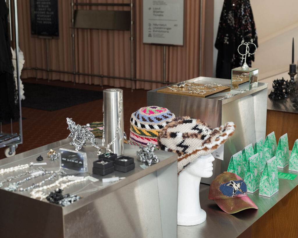 AMOS REX SS25 SHOP.  Products Magmoa Jewelry, TM by Taavi. Photo: Aya Brace / Amos Rex